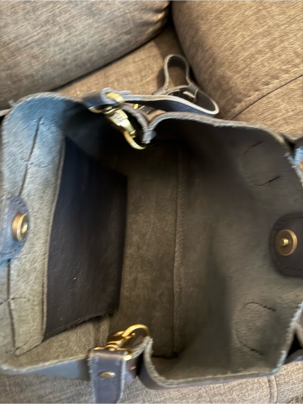 Portland Leather Goods large raindrop bag (night owl) - Picture 2 of 2